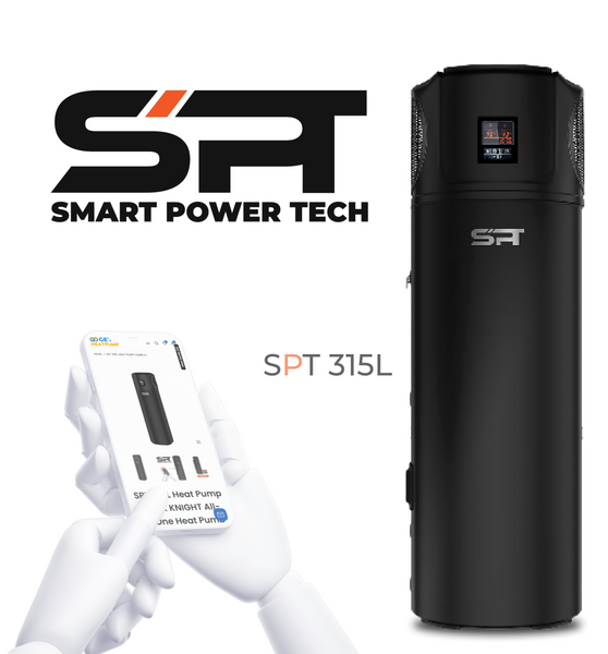 SPT Heat Pump | 315L -  DARK KNIGHT All-In-One Heat Pump Emerald Energy