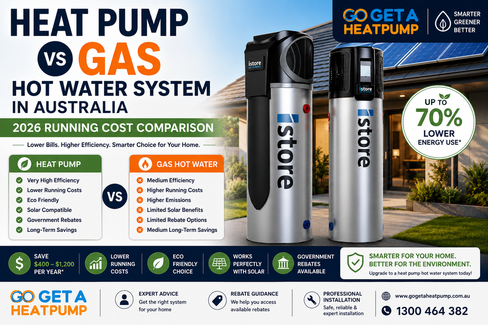 Heat Pump vs Gas Hot Water System in Australia (2026 Running Cost Comparison)