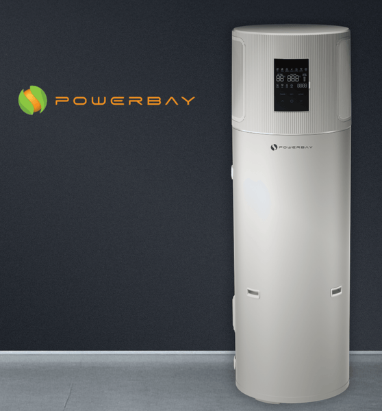 POWERBAY GEN II HEAT PUMP. AIR SOURCE HOT WATER HEATER 300L