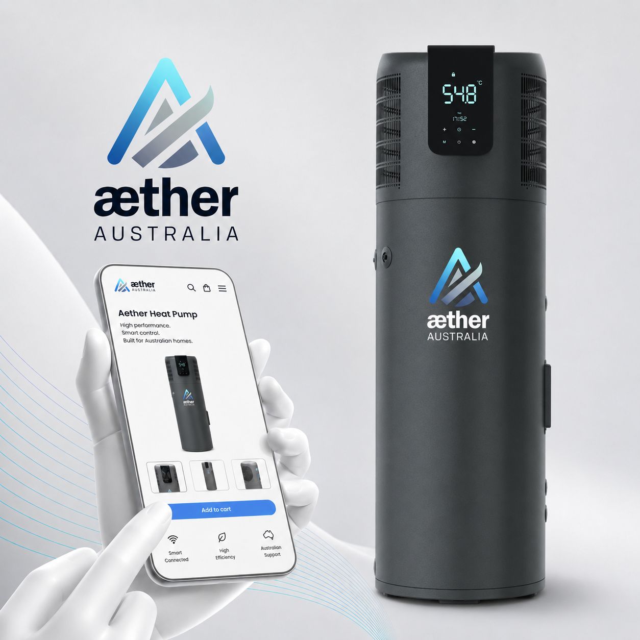 AetherMax 320L All-in-One Heat Pump Hot Water System