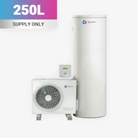 Reclaim CO2 heat pump hot water system glass tank